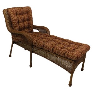 Blazing Needles, 74-inch by 19-inch Squarded Outdoor Spun Polyester Tufted Chaise Lounge Cushion - 1 of 1