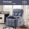 Bencmate Sofas Small Recliner Chair for Home Living Room, Bedroom, Indoor Sofas for Adults, Gray,33.5"*28.9"*40.9" - 3 of 4