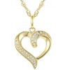 Junior Jewels 14K Gold Over Sterling Silver Children's Cubic Zirconia Heart Pendant - 3 of 3