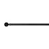 Versailles Lexington Ball Steel Heavy Duty Curtain Rods for Windows Set Black - 2 of 4