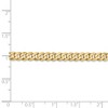 Black Bow Jewelry 4.75mm, 14k Yellow Gold, Solid Beveled Curb Chain Bracelet - 4 of 4