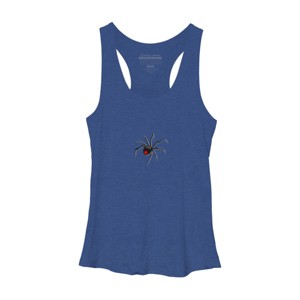 Women's Design By Humans Halloween spider tshirt By bambino Racerback Tank Top - 1 of 3