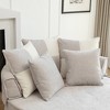Hrinhom 47.6"W Chenille Large Round Chair with Ottoman and Pillows - 4 of 4