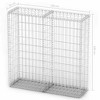 vidaXL Gabion Basket with Lids Galvanized Wire 39.4"x39.4"x11.8" - 4 of 4