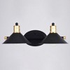 Vaxcel Akron 2 - Light Vanity in  Matte Black/Natural Brass - 2 of 4