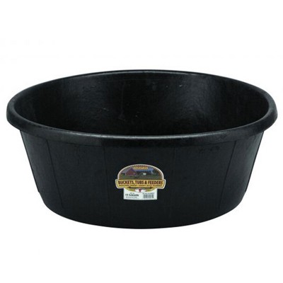 Little Giant Rubber Pan with Handles Black 3 Gallon