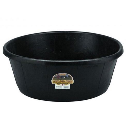 1 Gallon 4 Quart Rubber Feed Pan Pet Bowl Food Dish