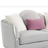 66.25" Kasa Sofa Beige Linen and Champagne Finish - Acme Furniture: Includes 3 Accent Pillows, Wood Frame - 2 of 4