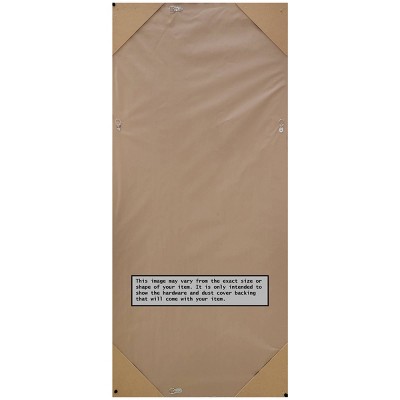 Eva 29"x65" White Silver Gold Framed Full Length Mirror