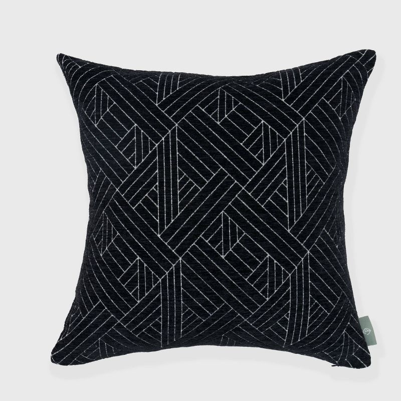 18"x18" Anke Chenille Woven Square Throw Pillow - freshmint, 1 of 9