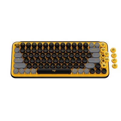 Logitech POP Keys Wireless Mechanical Keyboard with Emoji Keys - Blast Yellow