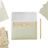Pipilo Press 50 Pack Gold Glitter Self Adhesive A7 Invitation Letter Envelopes Bulk for Wedding (5 x 7 in) - 2 of 4