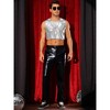 INSPIRE CHIC Men's Sleeveless Crew Neck Party Metallic Crop Tank Tops - 2 of 4