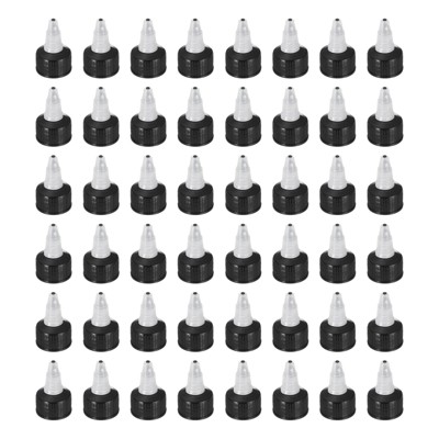 Unique Bargains Liquid Dispensing PP Squeeze Bottle Twist Top Caps 48 Pcs