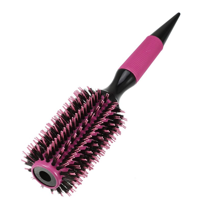 Unique Bargains Nylon Bristle Pins Round Hair Brush Pink 10.04"x2.36" 1 Pc, 1 of 7