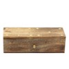 Sagebrook Home Wooden Dominoes Set - Wooden and Brass Domino Set in Brown - Game and Storage Case - Family Game Night - 4 of 4