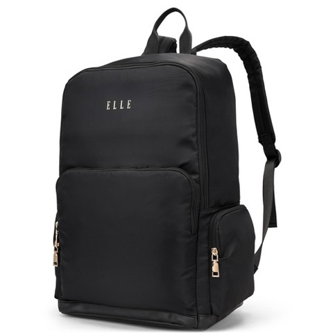 ELLE Luggage 25L Rendezvous Twill Backpack - Black