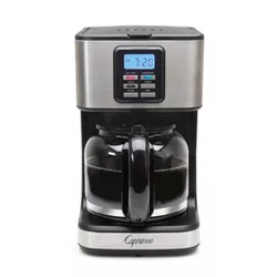 Capresso 12-Cup Compact Coffee Maker SG220 – Black/Stainless Steel 427.05