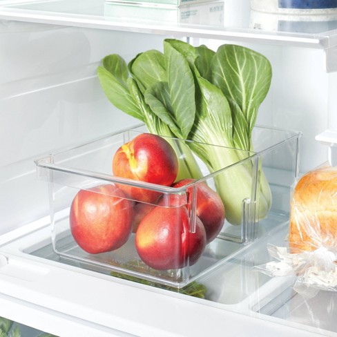 Standard Divided Fridge & Pantry Bin Clear - Brightroom™ : Target