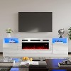 AMERLIFE TV Stand with Fireplace, LED Light Entertainment Center - 2 of 2