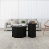 KIGFTSOD Coffee Table Set of 2, Round Coffee Table, Modern Side Tables Accent End Table for Living Room, Apartment - 2 of 4