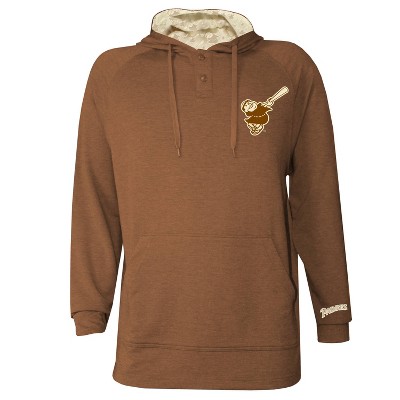 MLB San Diego Padres Men's Hooded Raglan Henley Jersey