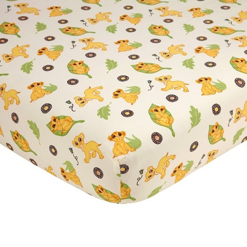 Disney Lion King Simba S Wild Adventure Cotton Fitted Crib Sheet