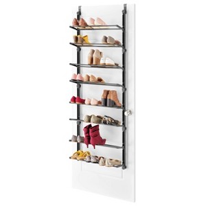 Whitmor 8 Tier Shoe Rack Black - 1 of 4