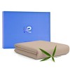 Kickoff 300 Thread Count 100% Organic Bamboo Viscose Flat Sheet Only, Extra Wide, Cooling & Breathable, Double Stitching, Bedding Sheet - 3 of 4