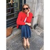 Coolmee Women's Cardigan Sweater Button Down Long Sleeve Chunky Soft Knit Sweater Fall Open Front Loose Casual Cardigan Coat - 3 of 4