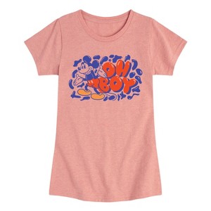Girls' - Disney - Oh Boy Fitted Short Sleeve Graphic T-Shirt - 1 of 4