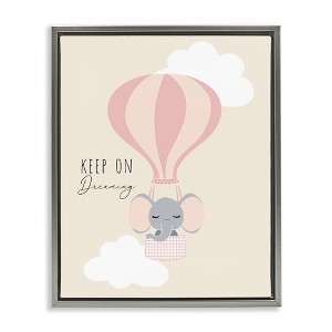 Stupell Industries Inspiring Keep On Dreaming Floating Frame Canvas Art - 1 of 4