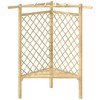 Outsunny 55" Trellis Garden Bench, Wooden Park Bench for Climbing Plants with Slatted Seat, Great for Lawn, Backyard, Deck, Natural - 4 of 4