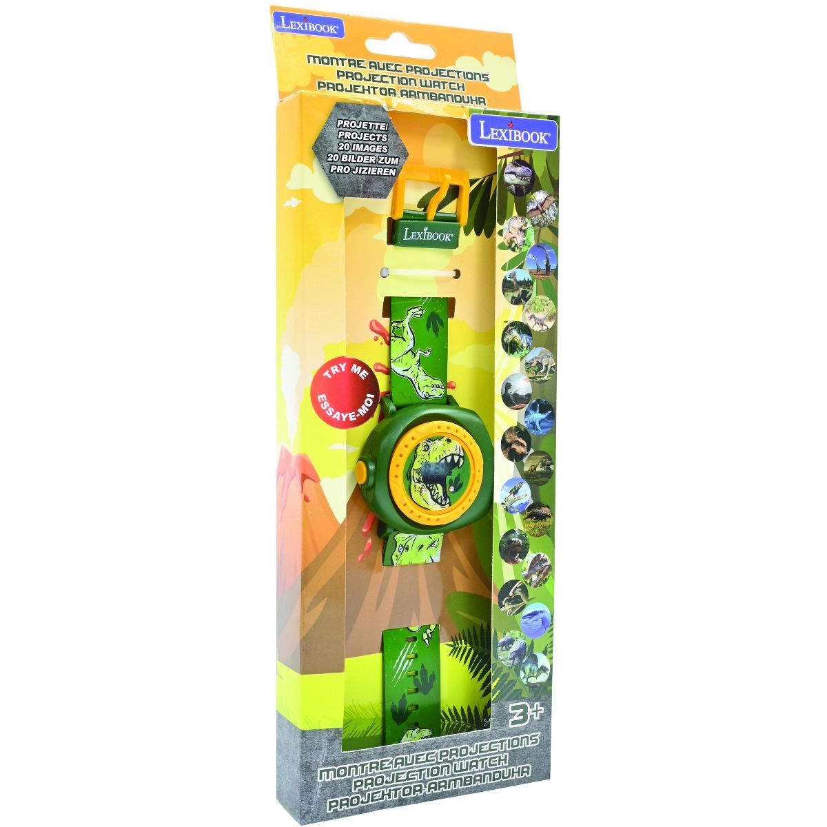 Lexibook Dinosaur, Adjustable projection watch digital screen, 20 images of Dinosaur, for Children - thumbnail 2