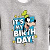 Boys' - Disney - Goofy It's My Birthday Graphic Long Sleeve Fleece Sweatshirt - 2 of 4