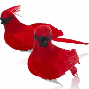 Ornativity Cardinal Bird Clips - Red - 2 Pack - 1 of 4