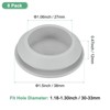 Unique Bargains Rubber Corrosion-Resistant Silicone Snap-in Locking Hole Plugs Gray - 3 of 4