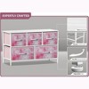 Sorbus 5 Drawers Dresser- Storage Unit with Steel Frame, Wood Top, Fabric Bins - for Bedroom, Closet, Office and more - 3 of 4