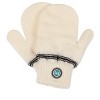 Memoi Girls Cozy Knit-In Bow Ribbed Rayon-Blend Mittens - 2 of 2