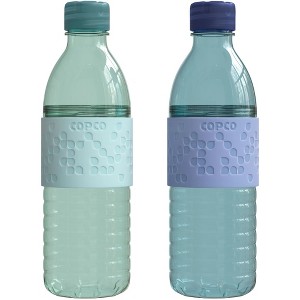 Copco Hydra 2-Pack Water Bottle 16.9 Ounce, Non Slip Sleeve, BPA Free, Tritan Plastic Reusable - 1 of 4