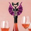 Ototo Vino Bat Corkscrew and Bottle Opener Stainless Steel and Silicone Bar Tool Black/Purple - 3 of 4