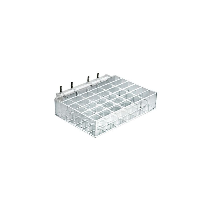 Azar Display's 36-Compartment Tray - rectangle slot 1" x .625" Diameter, 2-Pack, 1 of 5