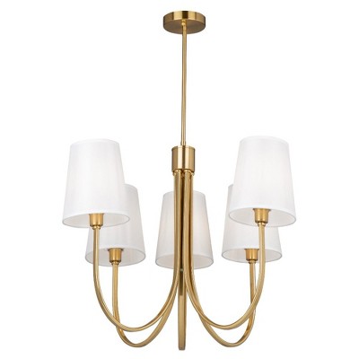 Artcraft Lighting Rhythm 5 - Light Chandelier in  Brushed Gold