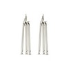 SHINE by Sterling Forever Belinda Textured Square Earrings - 4 of 4