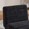 Kumasinova Modern Chenille Accent Chair,Upholstered Armless Chair with Rubber Wood Legs,Living Room Chair for Bedroom,Office and Reading Room - 4 of 4