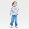 Toddler Girls' Disney Minnie Mouse & Friends Quilted Zip-Up Hoodie - Off-White - 4 of 4