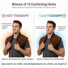 Herbal Concepts Aromatherapy Neck and Shoulder Wrap – Microwaveable Hot and Cold Therapy Pad with 12 Natural Herbs for Pain and Stress Relief – Brown - 4 of 4