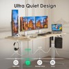 Lirago Brown Electric Standing Desk 55x24 Splice Board Carbon Steel Frame 170LB Capacity Height Adjustable - 4 of 4