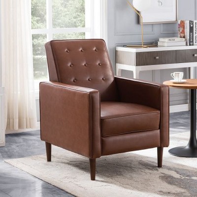 CENGHU Mid-Century Modern Recliner Chair for Adults, Comfy Modern Accent Armchairs, Accent Chair, Single Sofa Chair for Living Room, Bedroom