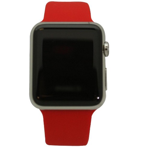 Olivia Pratt Red Solid Silicone Apple Watch Band 42mm : Target